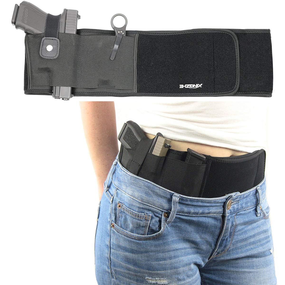 XINGZHE Belly Band Holster Quick Draw Gun Holster Neoprene Waist