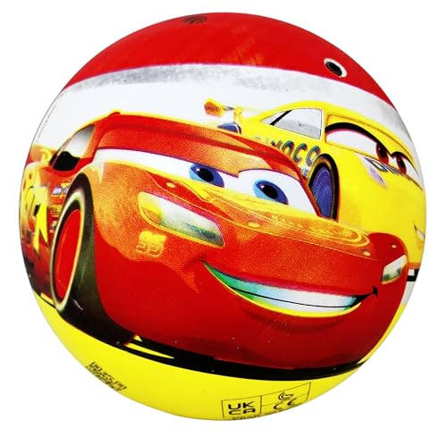 Disney Cars - Balón Bioball de 18 cm para balonmano, playa, jardín