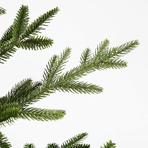 Miniatura 7 de WBHome Árbol de Navidad artificial decorado de 7 pies con adornos y luces 2311