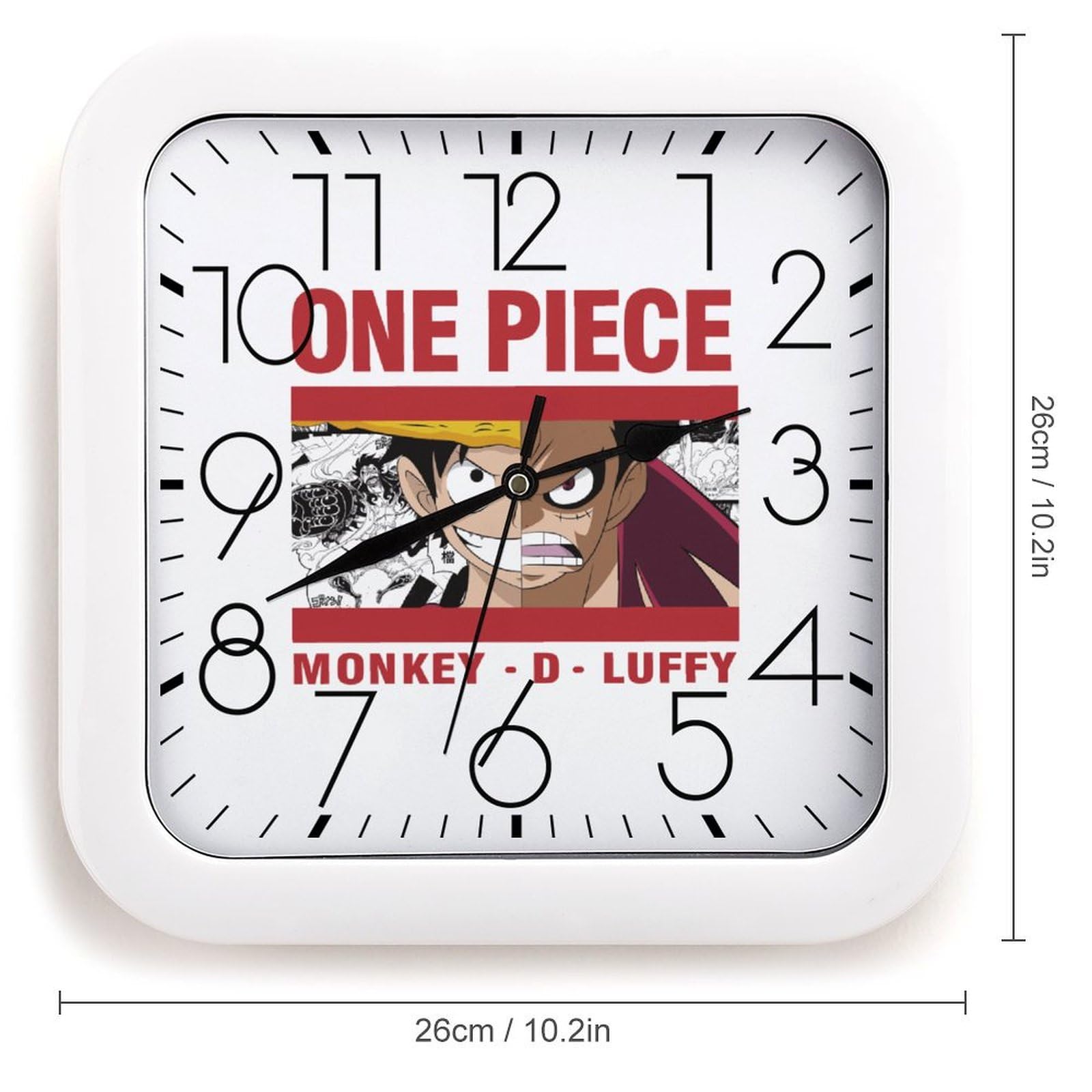 Amazon.co.jp: 掛け時計 ワンピース ONE PIECE ルフィ 壁掛け時計 静音