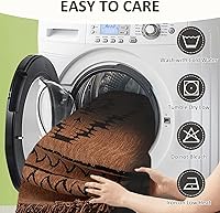 Vista 17 de VClife funda boho de sofá de felpilla para sofá seccional, funda antideslizante para sofá de 2 plazas, protector para mascotas con borlas, funda