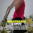 Storelli Silencer Sly Goalkeeper Gloves | Soccer Goalie Gloves with Finger Spines | Enhanced Finger and Hand Protection | Black & Yellow | Size 11 gallery image