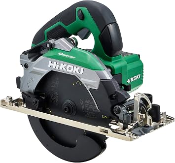 HiKOKI HiKOKI AC100V Electric Circular Saw C6MEY2, Saw Blade Diameter 6.5 inches 165 mm, Aggressive Green, High Rigidity and Precision, New Parallelism Micro-Adjustment Mechanism, Improved Dust