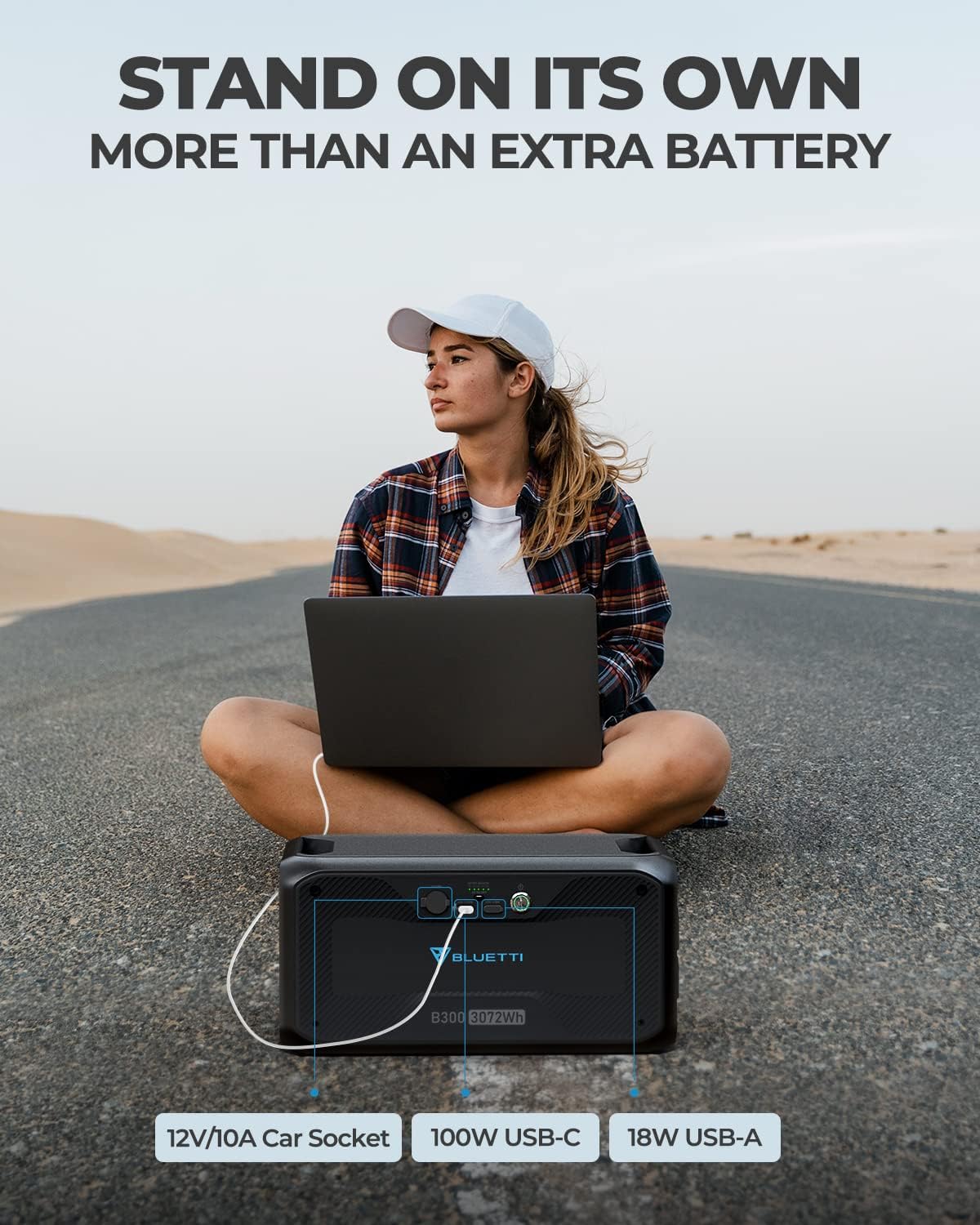 Buy BLUETTI Expandable Power Station AC300 and B300 External Battery