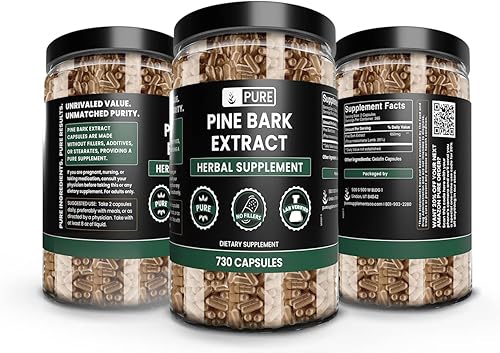 Miniatura 2 de Pure Original Ingredients Extracto de corteza de pino (730 cápsulas) sin magnesio o rellenos de arroz, siempre puro, verificado por laboratorio
