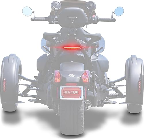 Miniatura 7 de Slayer Under Max Mount Can-Am Ryker Señales de giro secuenciales Luz de marcha y freno luz trasera por Show Chrome 41-424