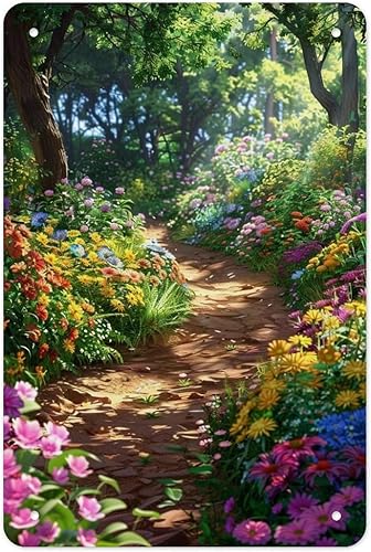 Miniatura 27 de Coastal Tulips with Ocean Waves Metal Tin Sign Wall Decor Retro Sign for Home Living Room Bedroom Coffee Wall Decor Halloween Christmas Gifts