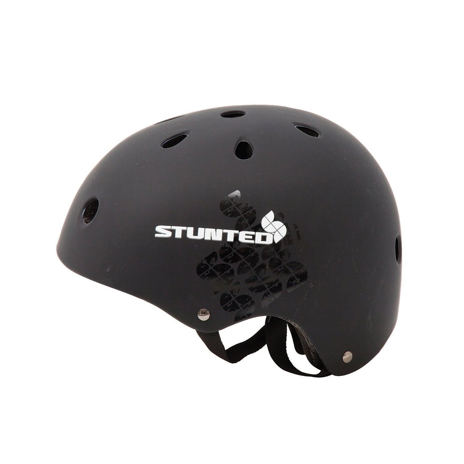 Stunted Unisex-Youth Ramp Helmet Safety, Black, 54-58cm