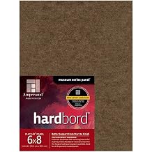 Ampersand Museum Series Hardbord for Painting and Mounting, 1/8 Inch Depth, 6X8 Inch, Pack of 3 AMHB0608