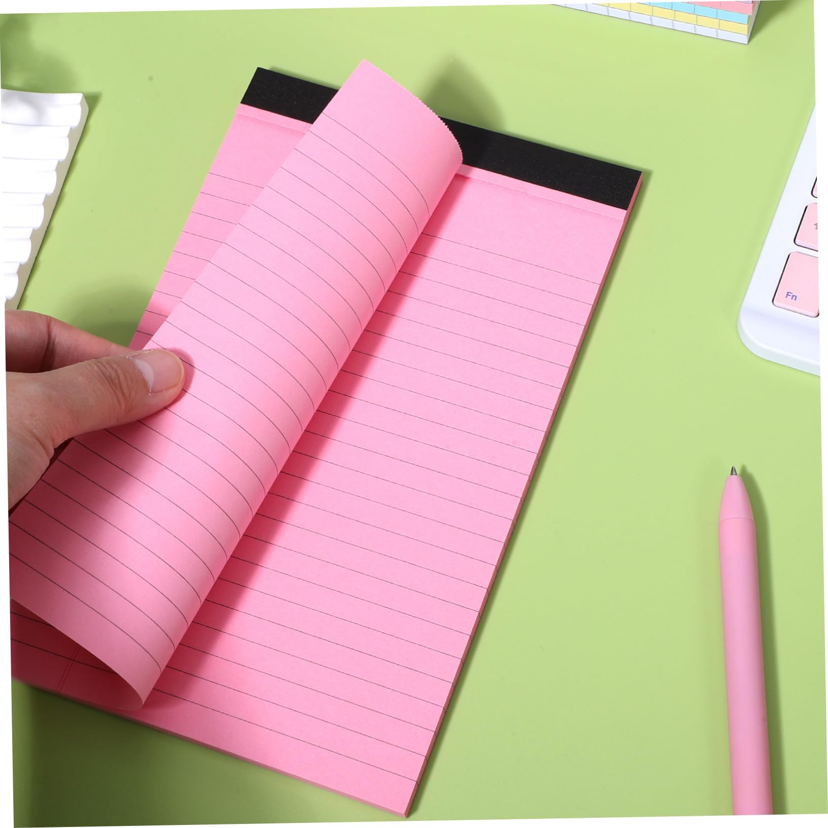 Paquet De 10 Lot de Blocs Notes Colorés Ligné avec Pages Faciles à Détacher Cahiers pour Prise de Notes Papier Brouillon Vif pour Bureau et
