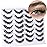 Fake Eyelashes Wispy Faux Mink Lashes D Curly 3D Volume False Lashes Russian Strip Lashes Pack, 14 Pairs
