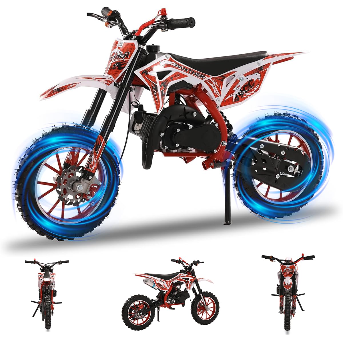 Kids Dirt Bike, Gas 49cc 2-Stroke Off Road Mini Motorcycle