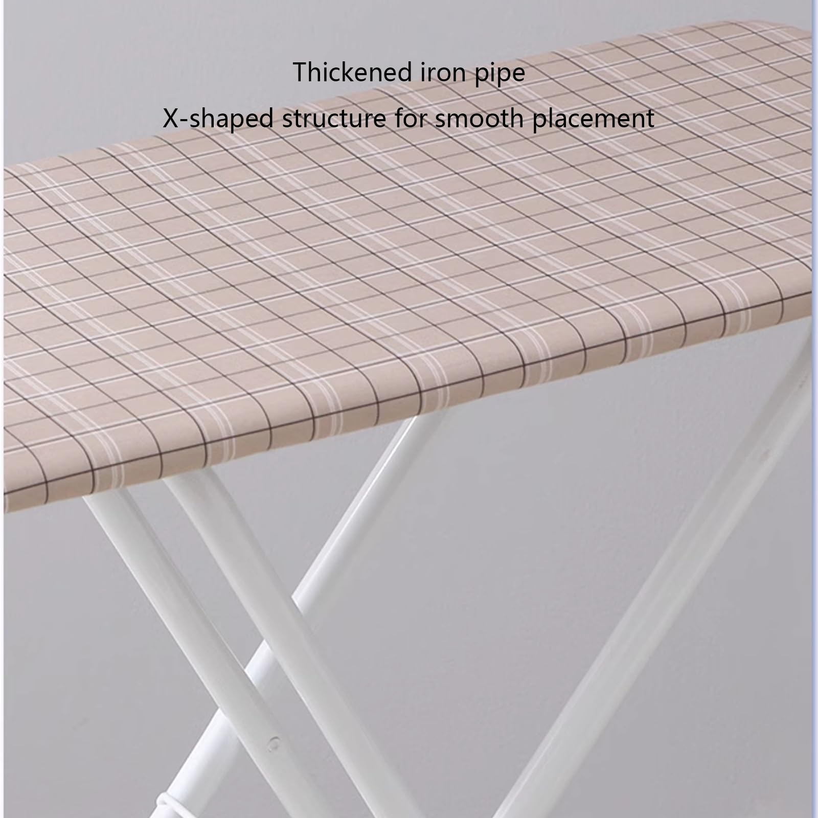 Tabla de Planchar Plegable Tabla de Planchar a Vapors Grande Soporte de Planchado Ajustable Estructura Robusta de Cuatro Patas Fácil de Mover Adecuada Para uso en el Lavadero Del Hogar o en el Dormito