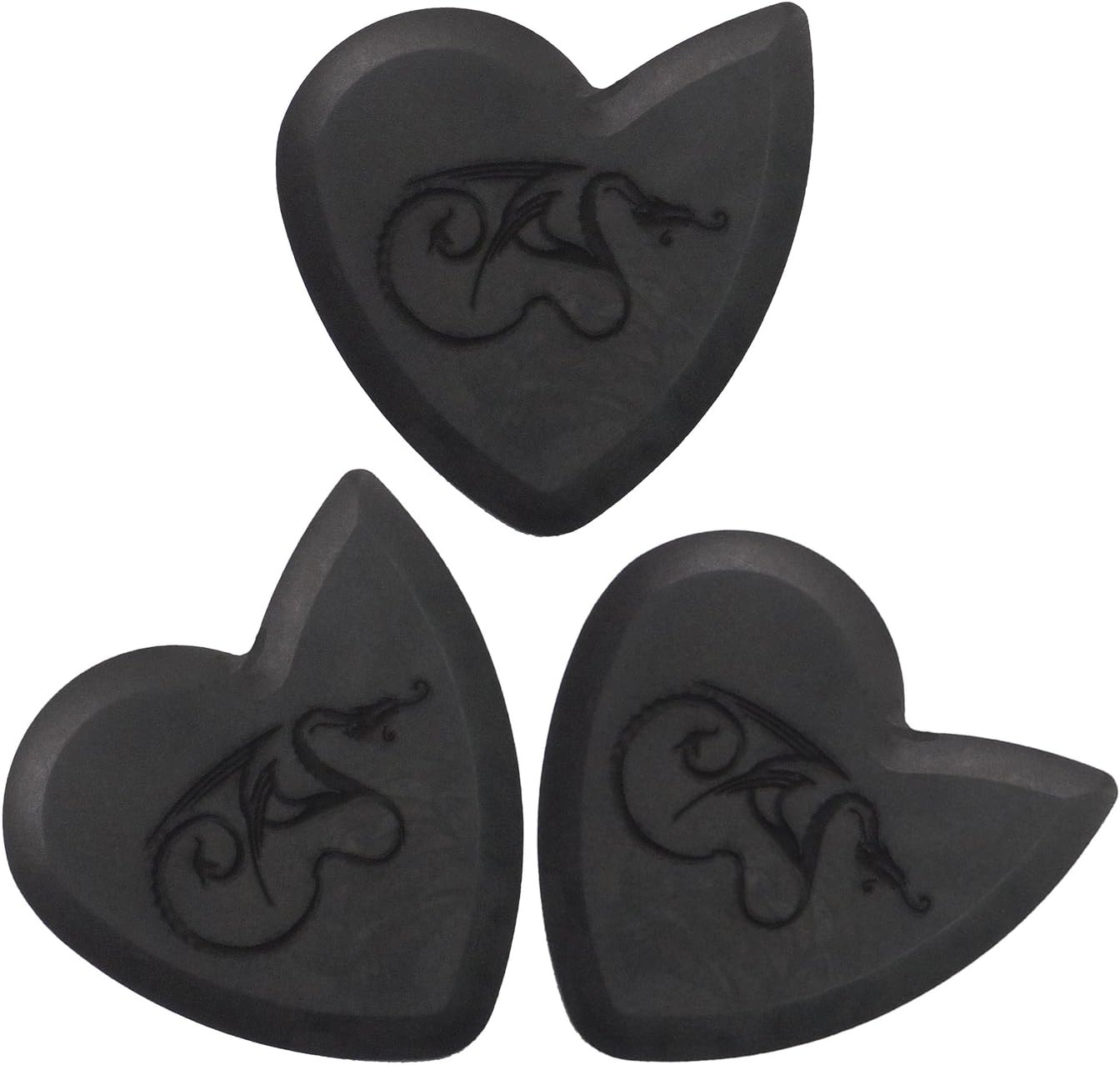 GT Dragon's Heart Guitar Pick - 1400 Hours of Durability, 2.5mm Thickness, Three Pack
