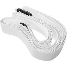 KICHOUSE Elastic Bed Sheet Fastener Strap for Sheets and Pillowcases White