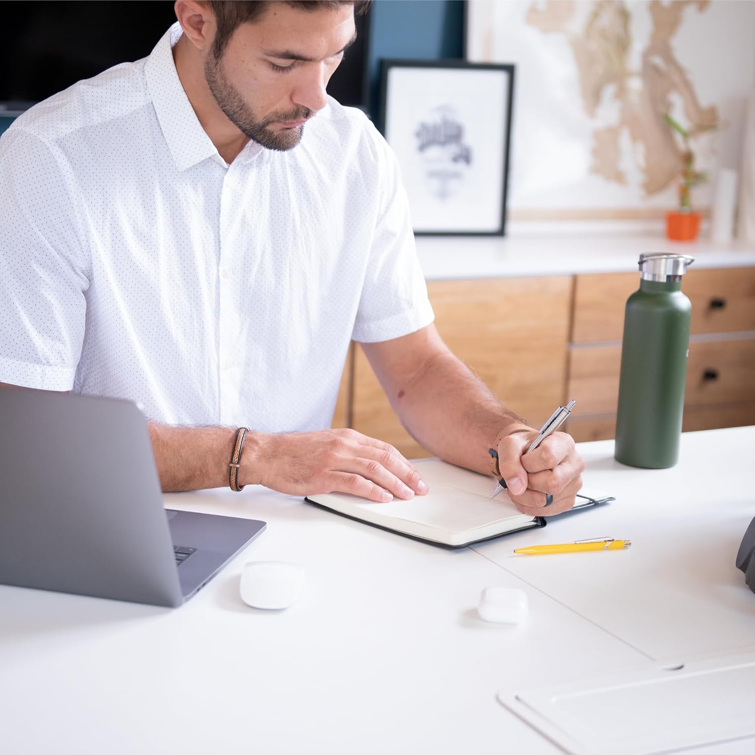 NOMATIC Notebook - Journal For Writing, Business, Office, And Sketchbook - 240 Ruled Pages - Hard Cover Notebook With Perforated Pages, Built-in Pen Holder, And Whiteboard Paper (Black)