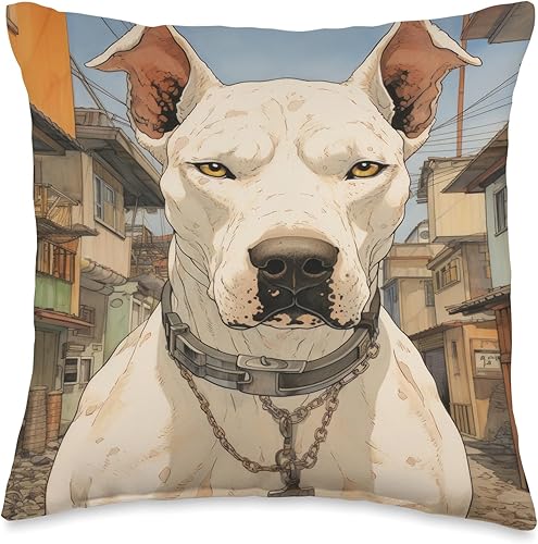 Cute Dogo Dog Argentino Themed For Daughter Decorative Throw Pillow