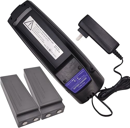 Paquete de 1 cargador de batería de 110 V tipo 434 + (paquete de 2) baterías Scanreco 592 para batería Scanreco EEA4291434 EEA2512RC400590960 de 7.2