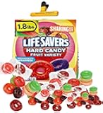 LifeSavers Hard Candy, Assorted, Individully Wrapped, Bulk, 1.8 Lbs, 10 FLAVOR MEGA ASSORTMENT! Watermelon, Pineapple, Cherry, Apple, Mango, Fruit Punch, Strawberry, Raspberry, Grape & Tangerine!| SameDay Shippers offers Free Pen!