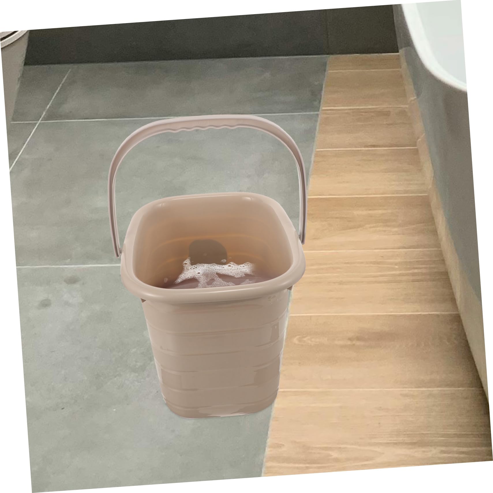 VALICLUD Mehrzweckeimer Kunststoff 11l mit Griff Tragbarer Plastikeimer Robust Glatte Oberfläche Vielseitiger Haushaltseimer für Reinigung und Lagerung