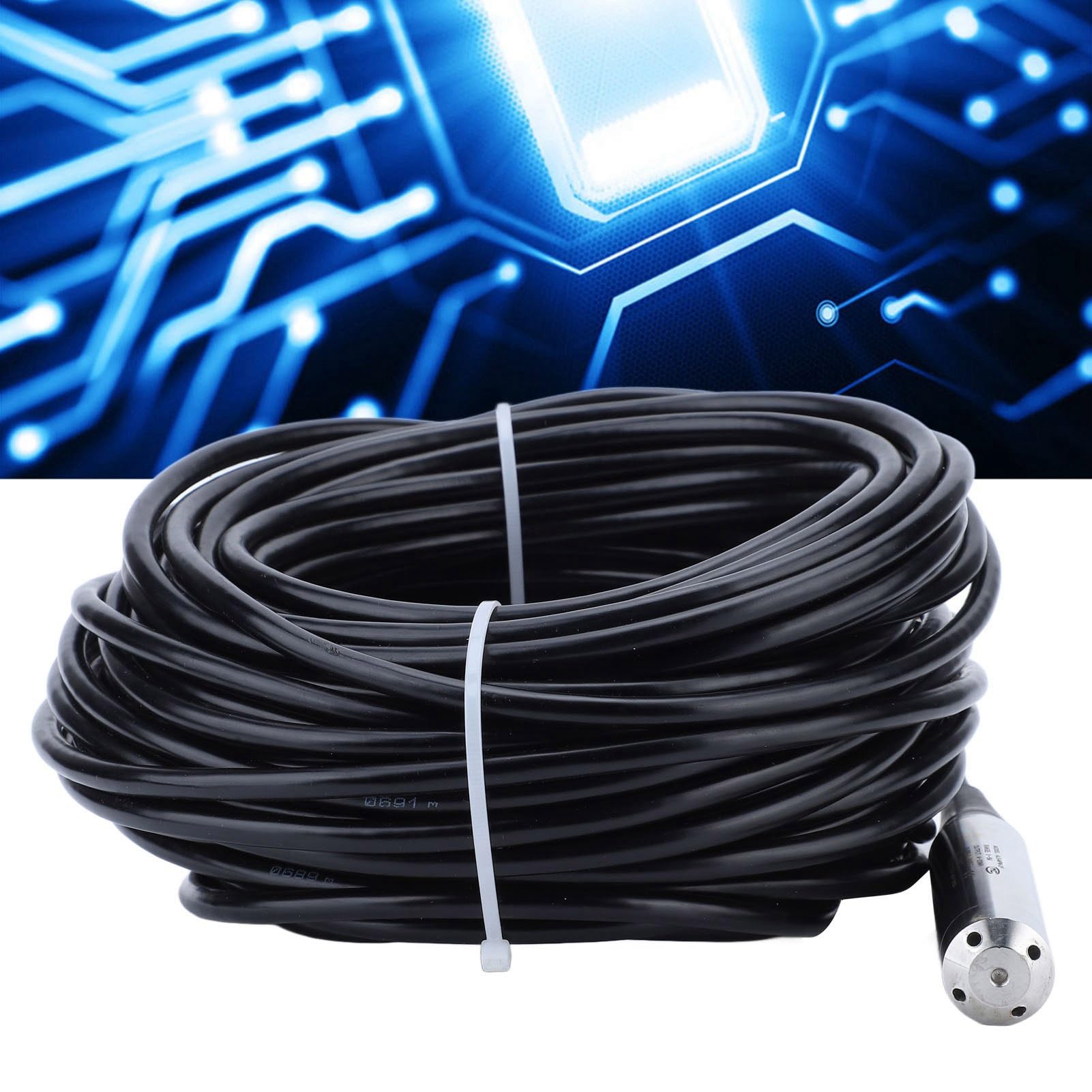 Sensor de Nivel de Líquido de Alta Precisión para Medición del Nivel de Agua en Depósitos, Acero Inoxidable con Cable Impermeable de