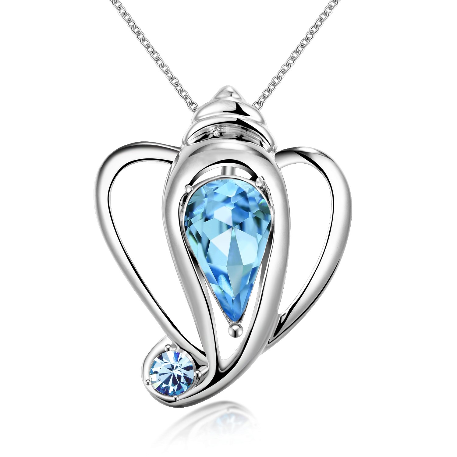 Crystals from Swarovski Auspicious Ganesha Designer Pendant for Women and Girls