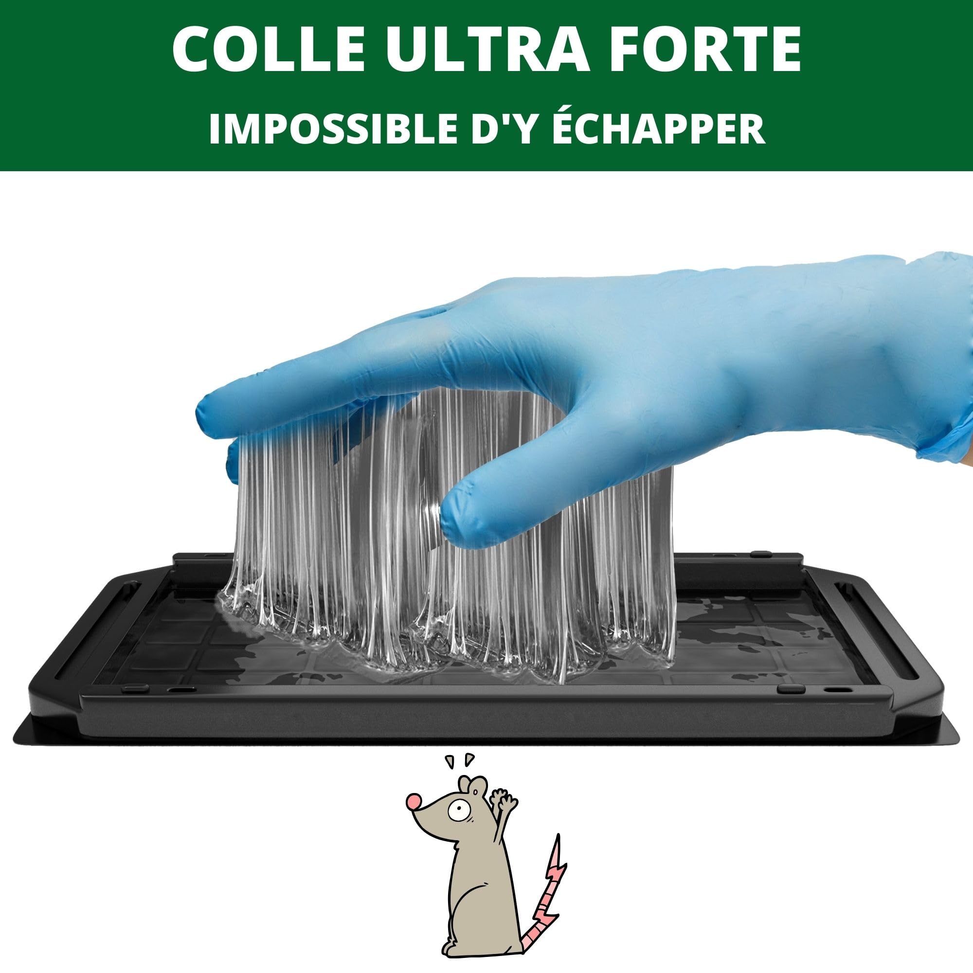 4 Pièges à Rats/souris Collants - Format Géant 31x21 Cm - Écologique, Non Toxique - Pour Maison, Garage, Cuisine