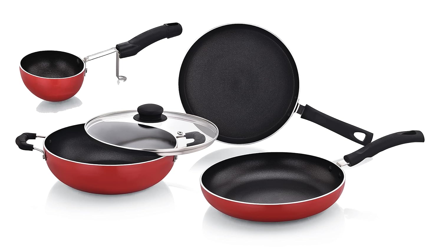 Buy Twin Birds Non Stick Aluminium Cookware Set, Including Nonstick