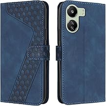 Cover for Xiaomi Redmi 13C, PU Leather Case for Xiaomi Redmi 13C, Protective Folio Wallet Case with Magnetic and Card Slots Wallet Case Flip Cover (Blue)
