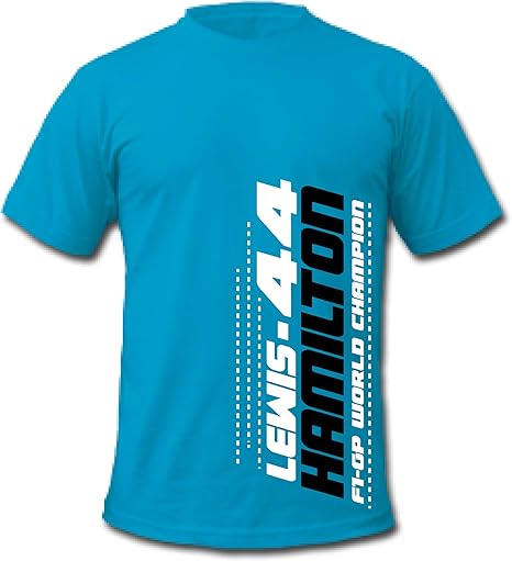 T-shirt Lewis Hamilton Scuderia 44 – Team Racing Pour Homme – Design Rétro, Coupes Confortables