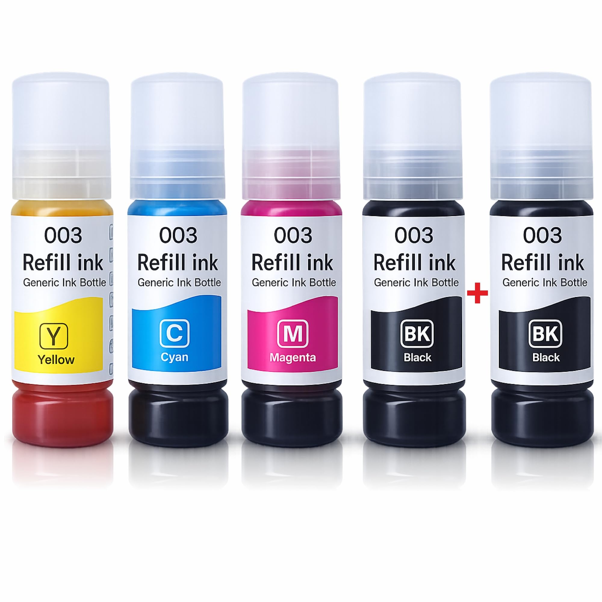 003 Refill Ink Compatible for Epson L3110, L3150, L3250, L3252 L3115, L3116, L3101, L3210, L3215, L3216, L3151, L3152, L3156, L5190 Printer (Black-2pcs & Color-3pcs)-image-47