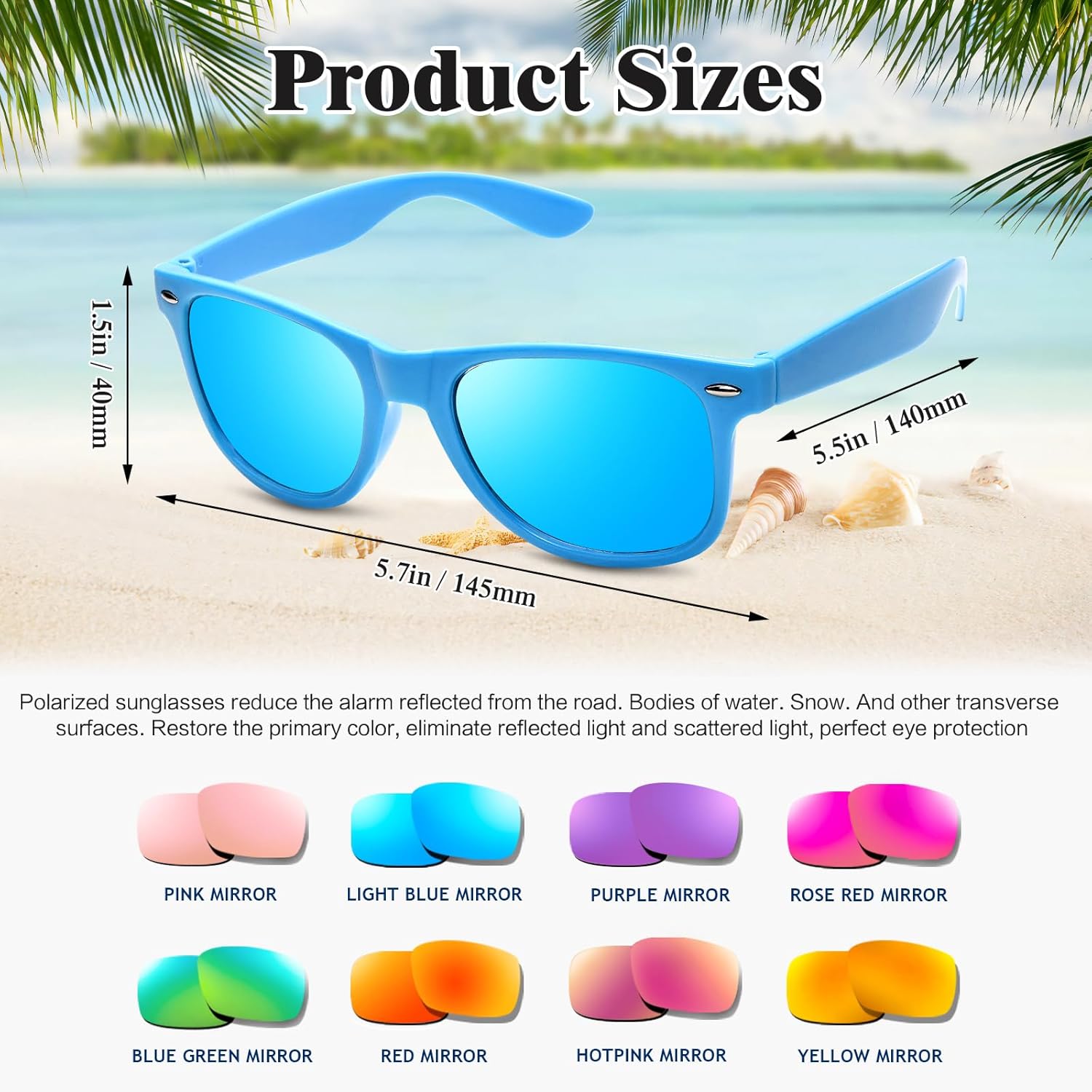 Matcheck 24 Neon Colors Sunglasses Mirrored Lens Bulk Glasses Retro Classic Party Favors Birthday Pool Unisex Adult