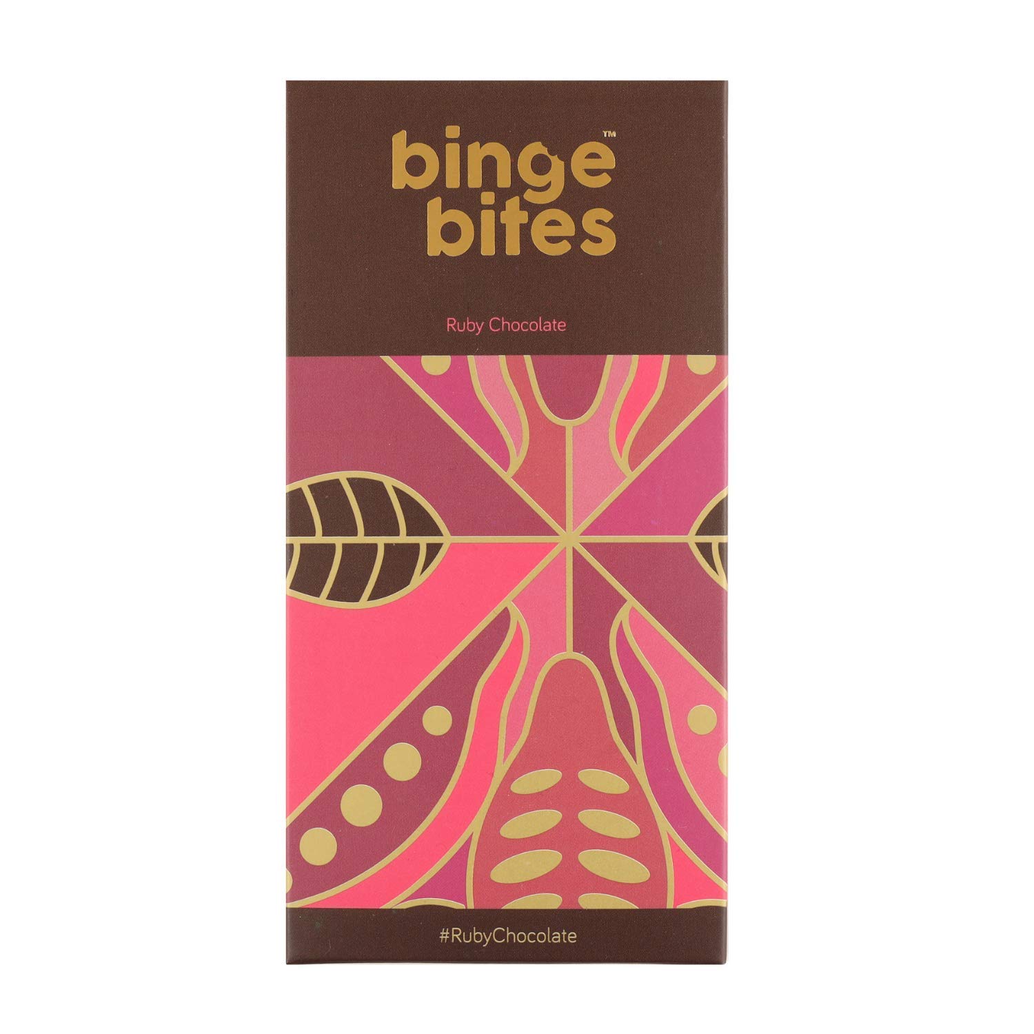 Binge BitesRuby Chocolate Pure Couverture Belgian Chocolate (85gm x 2) 2 Chocolates Bar | No added artificial color or flavor | Ruby is 100% Natural | Diwali Celebration Chocolate Gift Pack for friends and family