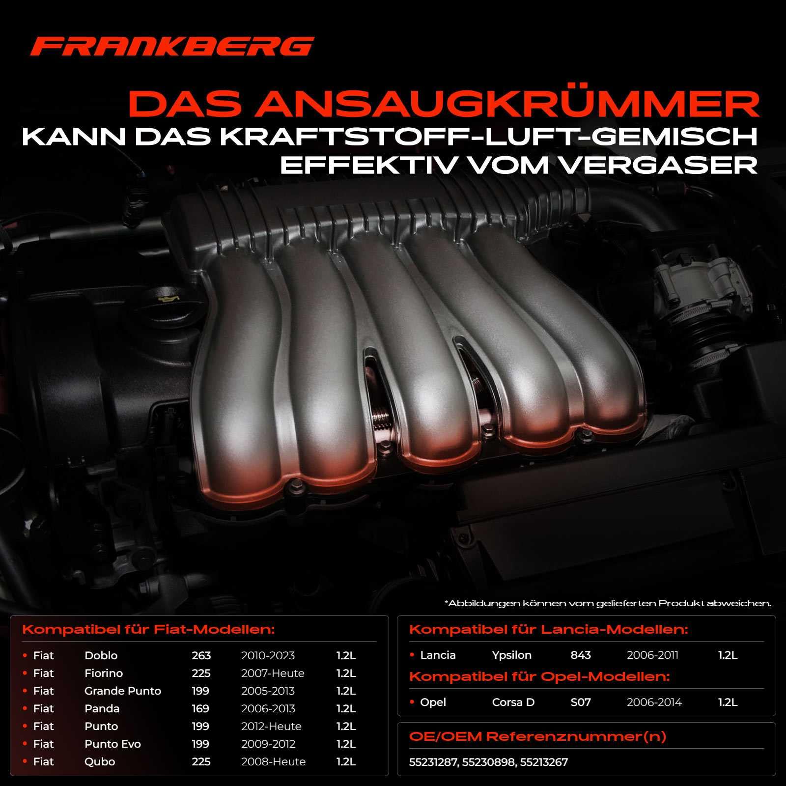 Frankberg Ansaugkrümmer mit Dichtring