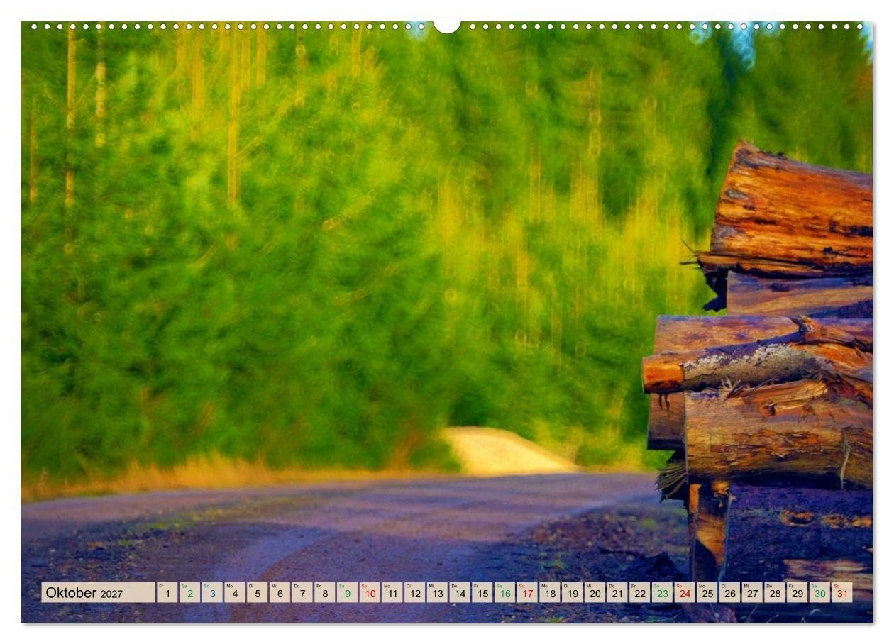 Thüringen nach dem Baumsterben (hochwertiger Premium Wandkalender 2027 DIN A2 quer), Kunstdruck in Hochglanz: Junges Grün, klare Horizonte und ein ... die Landschaft Thüringens. (CALVENDO Natur)