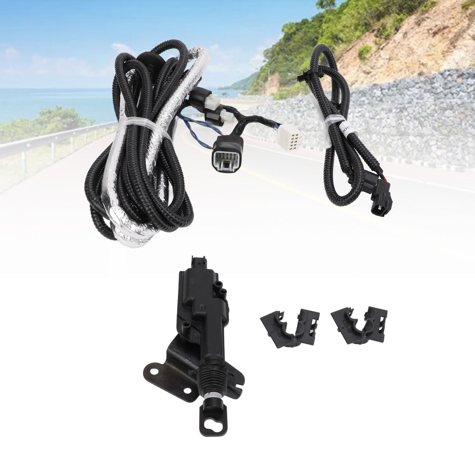 Kit Serratura Remota Portellone Posteriore PK3B6 35JL0 Set Serratura Remota Portellone Posteriore Sensibile con Cablaggio per Cabina Equipaggio con Letto Lungo Tacoma di Terza