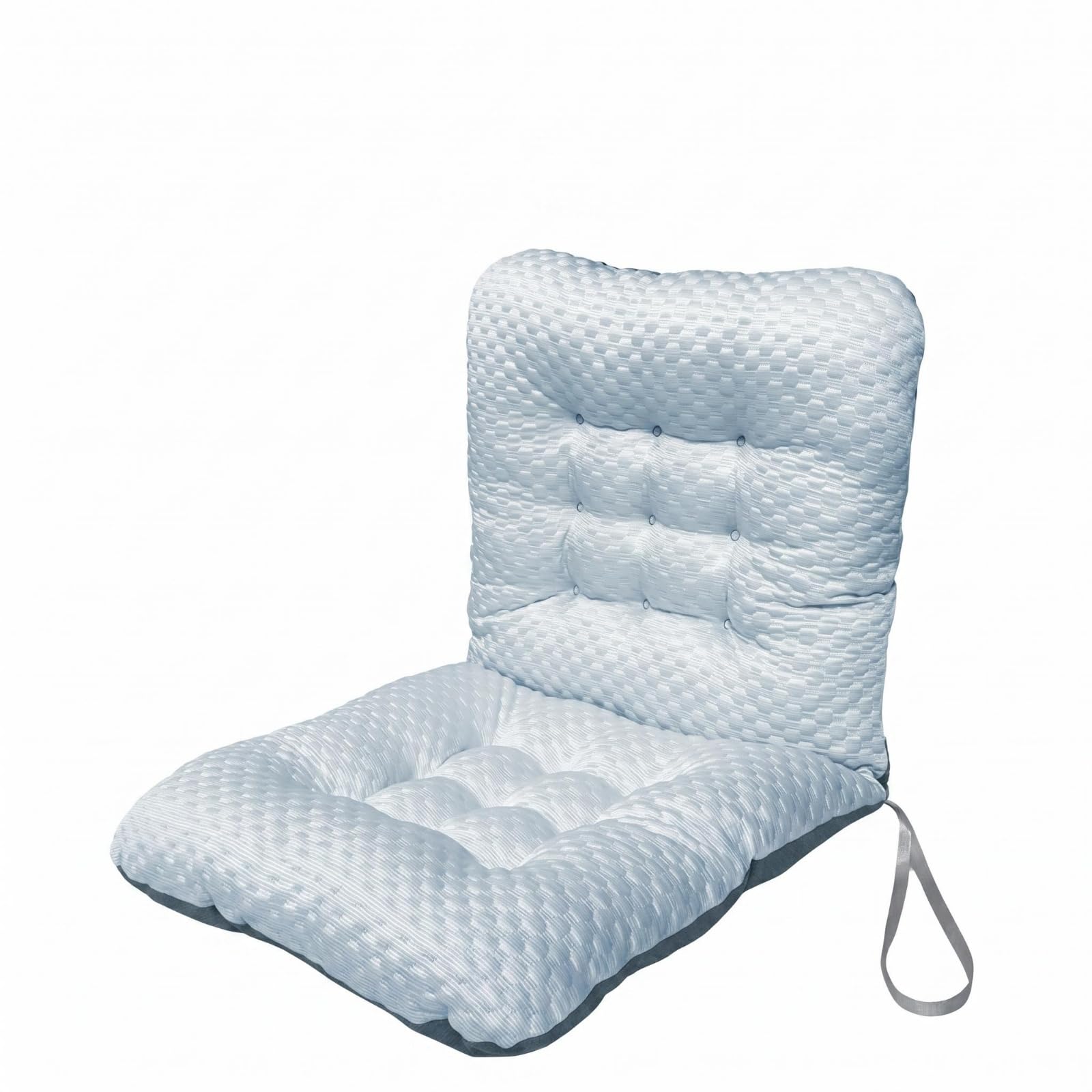 Coussin siège-dossier confortable avec attaches Qianly pour un confort d'assise optimal bleu