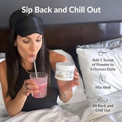 Miniatura 6 de BIOptimizers Magnesium Breakthrough Drink Tarta Cherry - 8 formas de magnesio glicinato, malato, citrato y más - Suplemento natural para dormir -