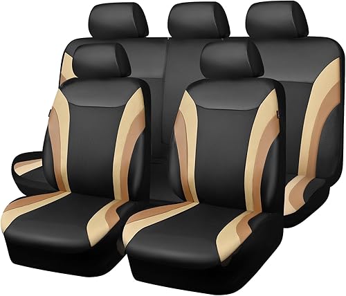 CAR PASS Line Rider - Juego completo de fundas de asiento de automóvil deportivas para asiento de automóvil, esponja compuesta de 0.197 in,