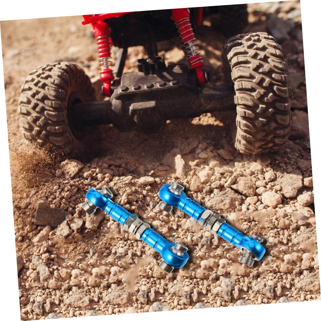 Cabilock Rc Car Truck Accessories 2pcs Steering Linkage Rod Turnbuckle Rod Linkage Process