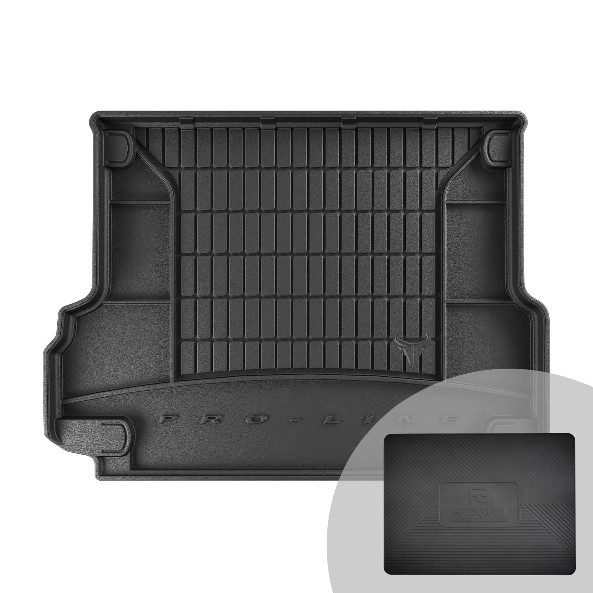 FROGUM ProLine Tappetini Auto 3D Per Toyota Land Cruiser J150 (2009-2015) - TPE Antiscivolo, Bordi Alti 7 Cm, Set Esclusivo