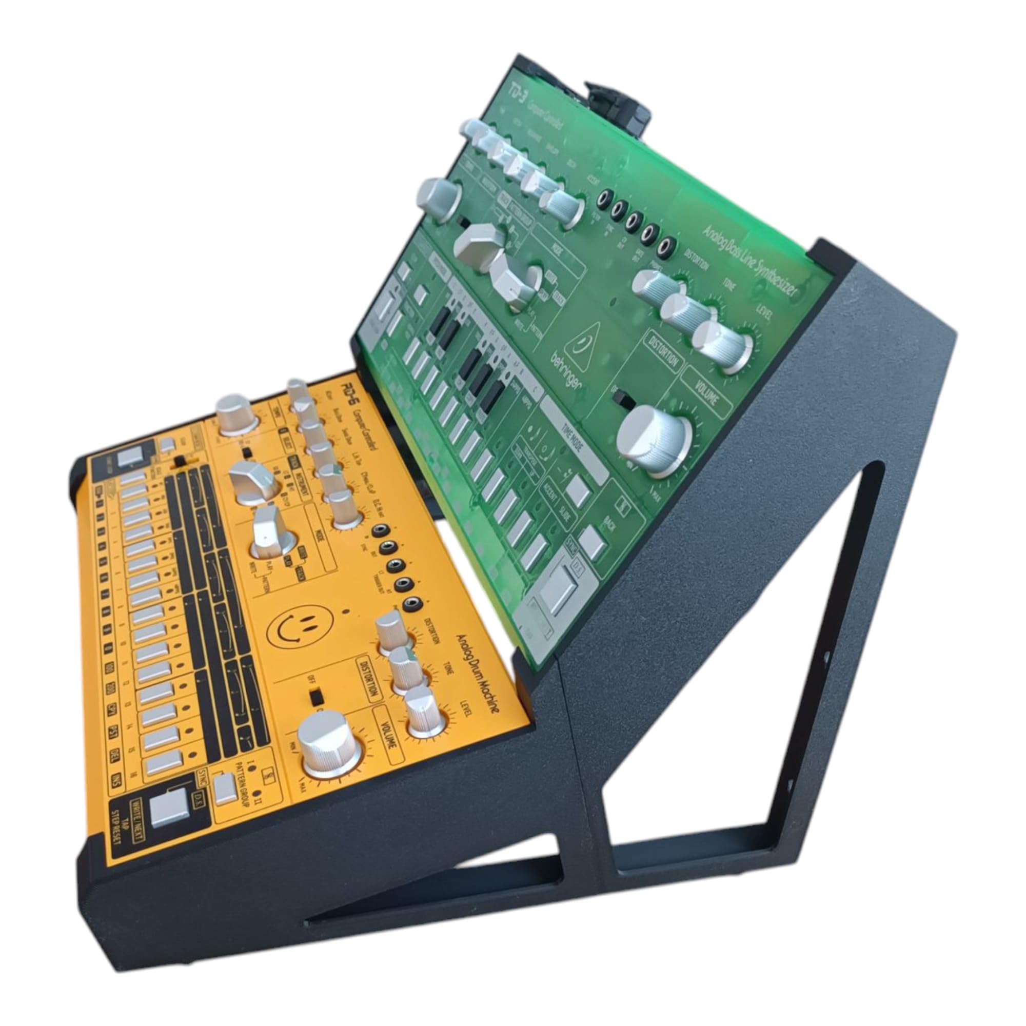 SMB Acid Console Supporto da scrivania per 2 sintetizzatori TD-3 e RD-6 a 15° e 60°, nero