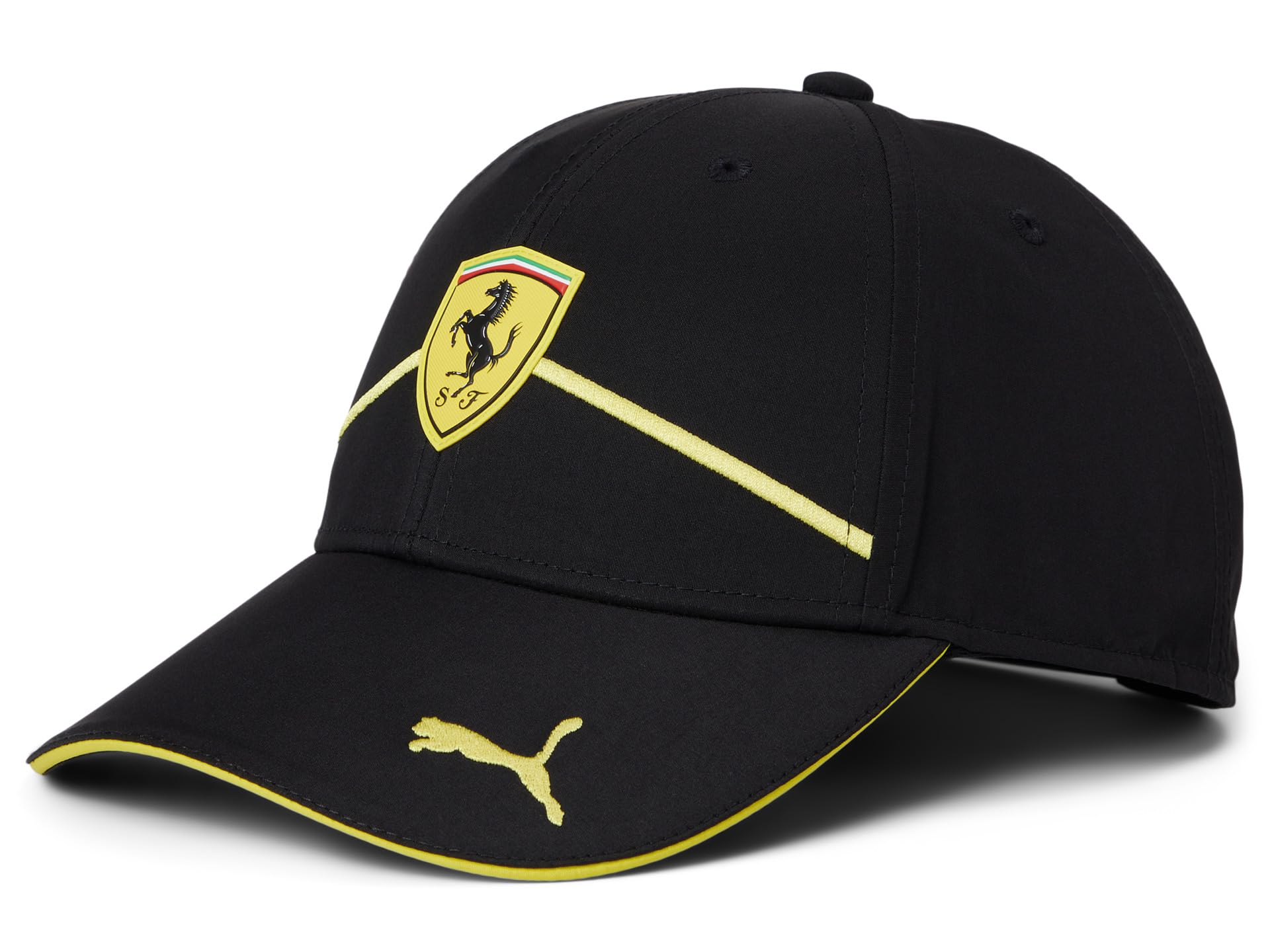 PUMA Standard Scuderia Ferrari Race Baseball Cap, Black SS25, One Size
