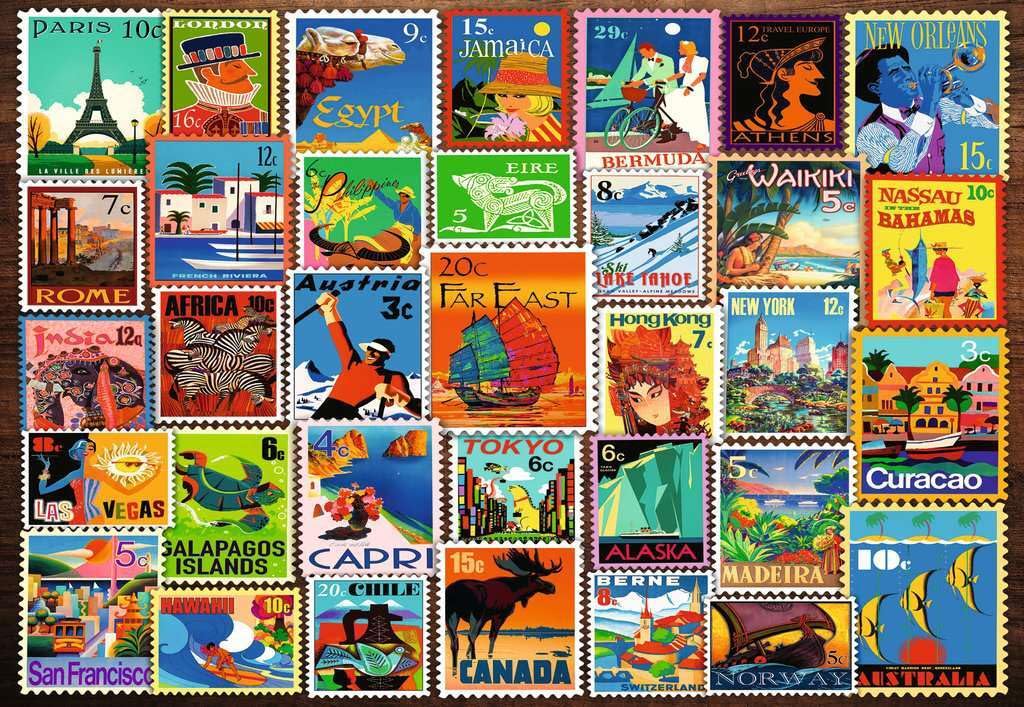 Ravensburger Feel Well & Puzzle & Board - Travel Stamps, 200 piece for Adults and Kids Age 9 Years Up, Multicolor, 42,2 x 29,2 x 0,3 cm - Image 2