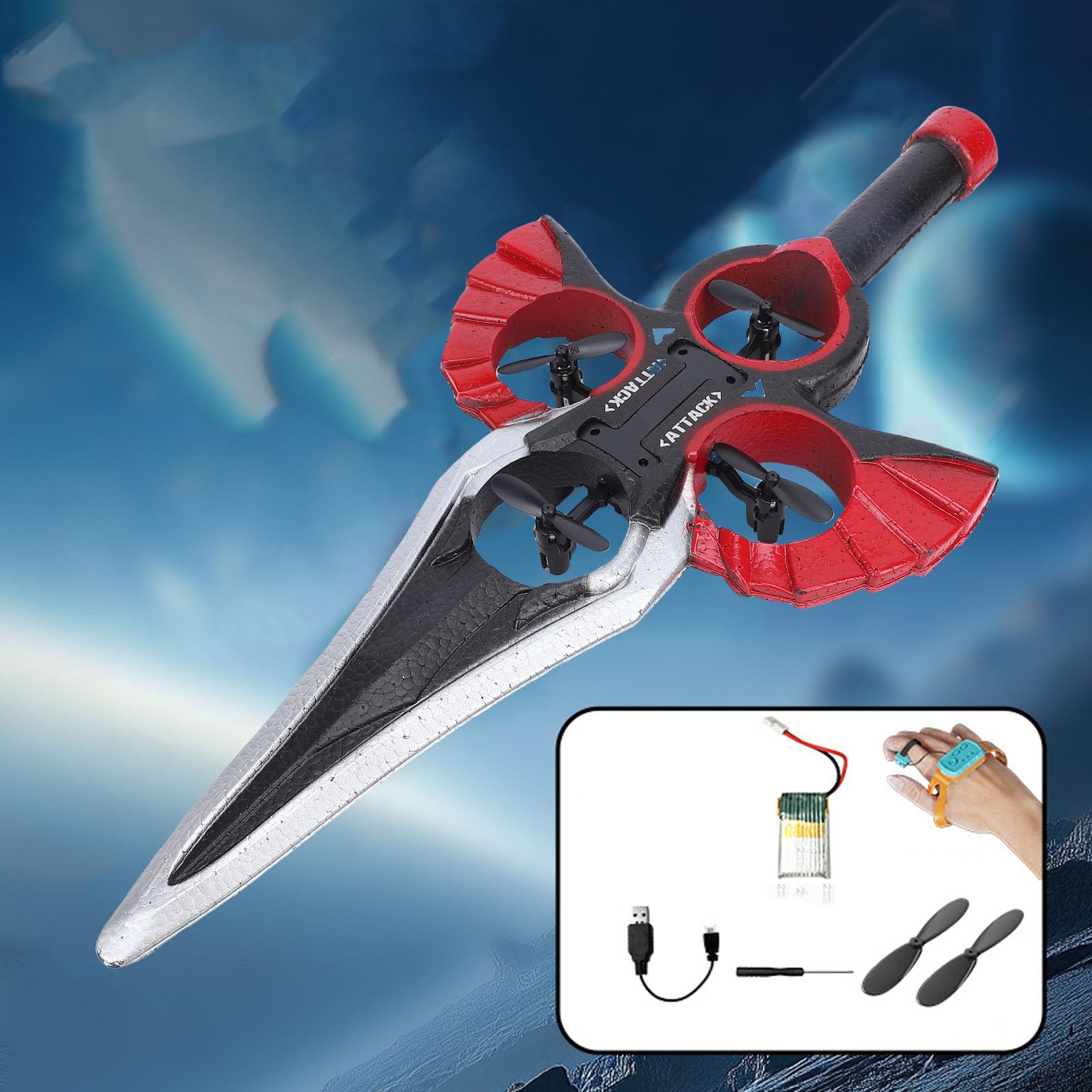 This RC fighter jet drone is perfect for kids-easy control