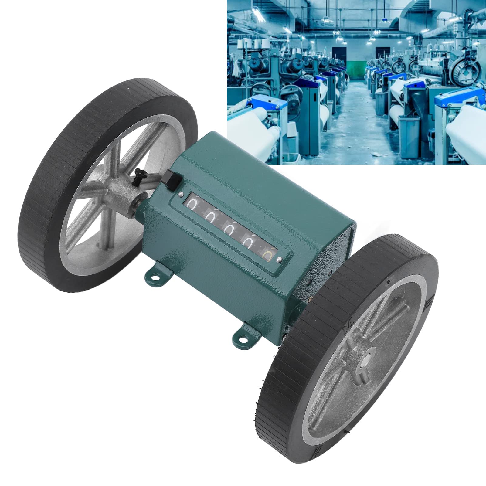 Contatore Meccanico a 5 Cifre, Contametri digitale a rotazione, contametri con display trasparente a 5 cifre, Contametri per la produzione di tessitura, plastica, pellicola e pelle