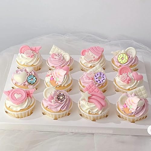 Miniatura 5 de Mujiang Molde de silicona para donas de helado, moldes de chocolate con leche, para decoración de tartas de chocolate, caramelo, arcilla, juego de 3