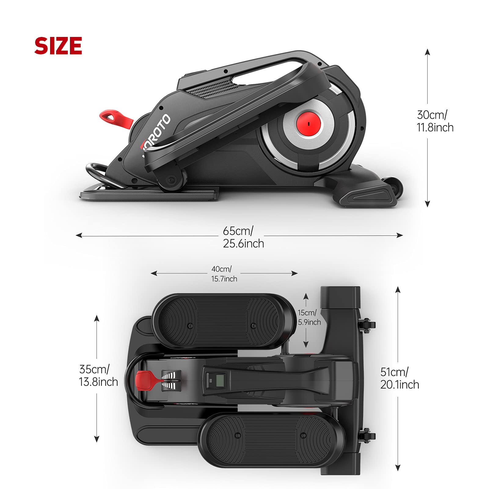 Joroto Me12 Mini Elliptical Machine Bike Cross Trainer For Home