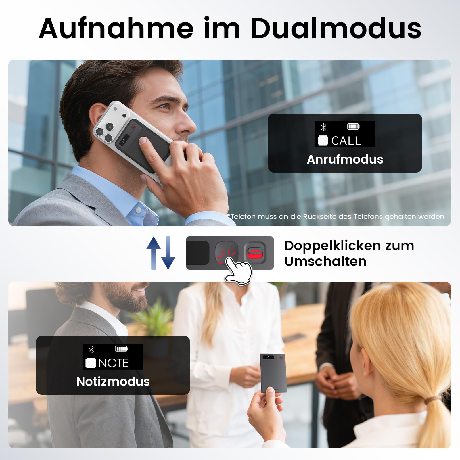 NEWYES Ailog KI Digitales Diktiergerät mit dedizierter App,Transkribieren und Zusammenfassen,35 Stunden Akkulaufzeit,64 GB Speicher für Meetings,Vorlesungen,Anrufe,Business,Unterricht