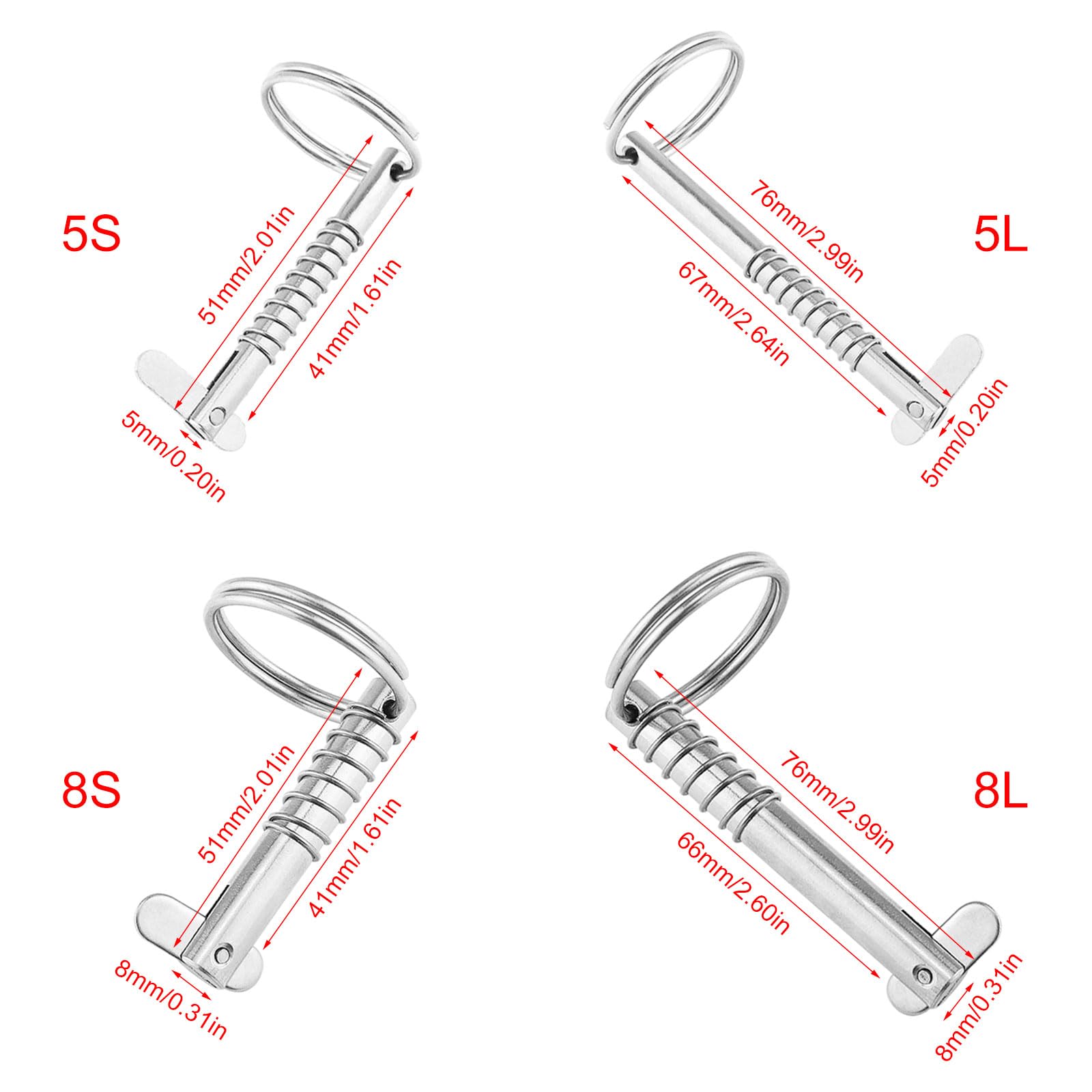 Coppiglia A Sgancio Rapido Bimini Top Marine in Acciaio Inossidabile 316 A Sgancio Rapido con Trazione Hardware per Parti Barche